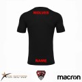 Koszulka Macron Sport T-Shirt kids black back I Wolves
