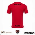 Koszulka Macron Sport T-Shirt kids back red I Wolves
