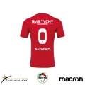 Koszulka treningowa Macron czerwona tył | SMS TYCHY