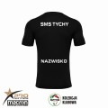 Koszulka sportowa Macron czarna tył | SMS TYCHY