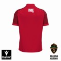 Koszulka Polo Macron czerwona tył I UKS 9 Wałbrzych