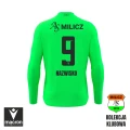 Koszulka meczowa Macron LS neon green tył I AS Milicz