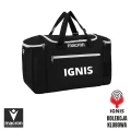 Torba treningowa Macron czarna I Klub Strzelecki IGNIS